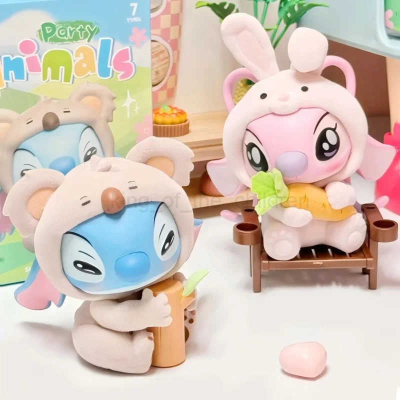 Disney Stitch Animals Party Series Blind Box Mystery Box Stitch Action Figure Decor Ornament Girl Surprise Birthday Gifts W250517