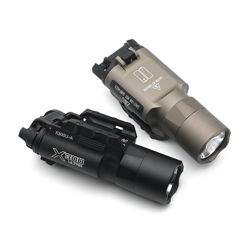 2024 New Metal Tactical X300U Weapon Gun Light Lanterna Rifle Strobe Flashlight Hunting Accessories Fit 20mm Rail