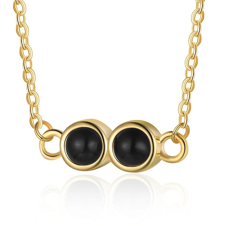 Free Shipping design Big Eye Cute Binocular Necklace 520 Color Photo Projection Pendant Fashionable and individual