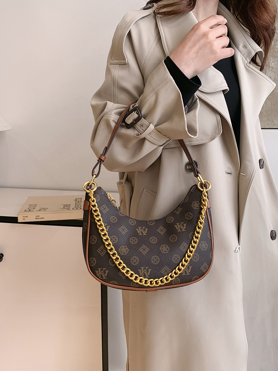 designer bag Shoulder tote Saddle Bags for Women - Trendy Semi-Circle Crossbody Purse Premium Textured Shopping Tote Handbag