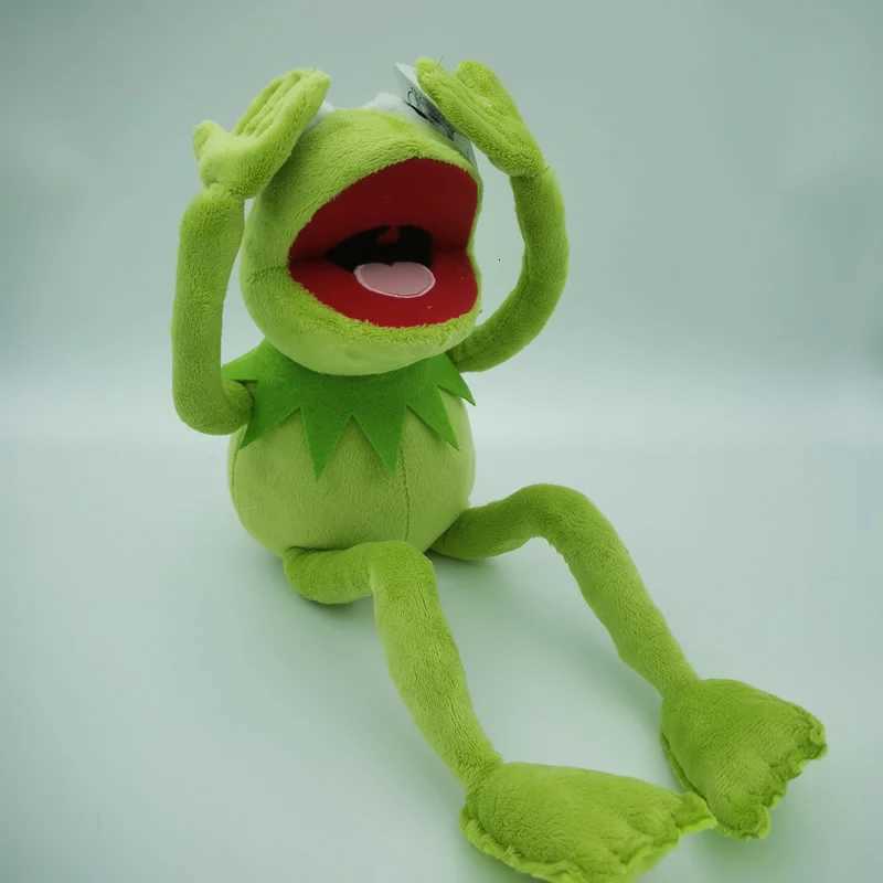 45cm177inch Cartoon The Muppets KERMIT FROG Stuffed animals Plush Boy Toys for Birthday Gift Z251118