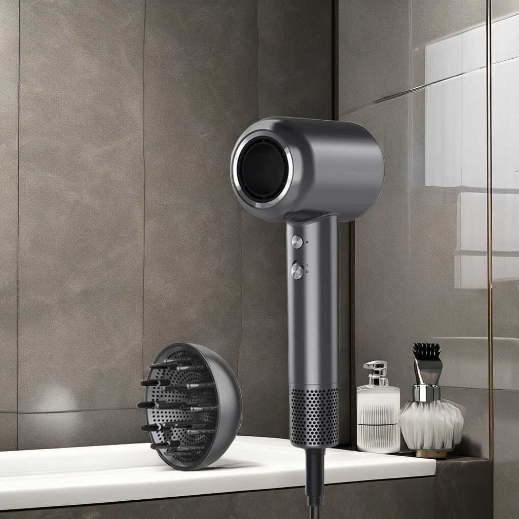 High Speed Hair Dryer Negative Ion Professional Quick-drying Low Noise Household Electric Cold Hot Air Hair Dryer With DiffuserT251118