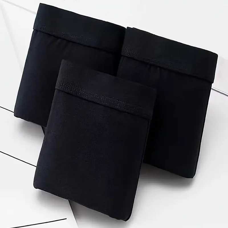 3-Piece Set Of Mens Black Sexy Boxer Shorts Soft And Breathable Casual Underwear Mens Comfortable Boxer ShortsW251118