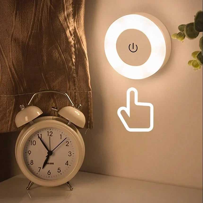 Led Wall Light Portable USB Rechargeable Night Light for Living Room Bedroom Lighting Lamps Bedside Lamp Touch Light Home Decor M251118