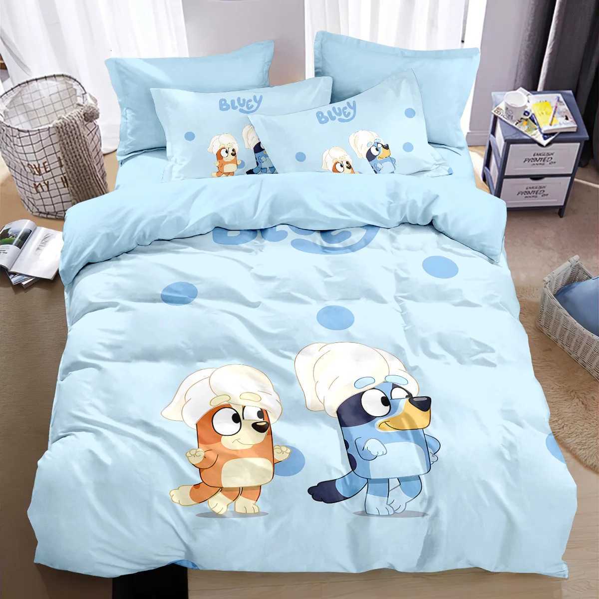 New design B-Blueys Duvet Cover case Bandit Chilli Bedding Set for Adult Boy Girl Bedroom Children Single Double SizeM251118