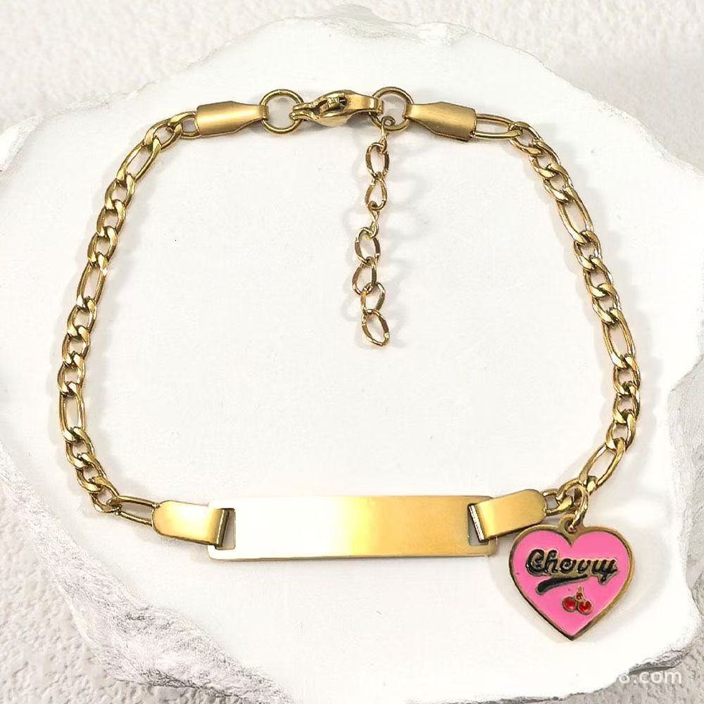 DUOYING Custom Nameplate Bracelet Butterfly Chain Personalized Enamel Colorful Charms Bangles For Kids Jewelry Gift 250214