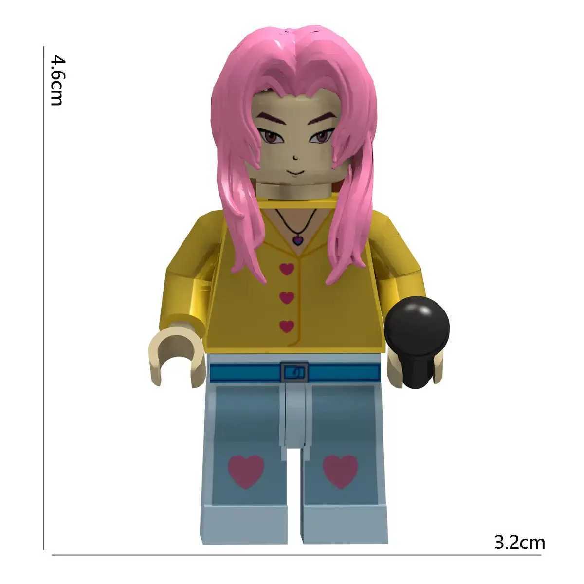 Anime Kpop Demon Hunters Rumi Zoey Mira Mini Figure Building Blocks Toy Desk Decoration Figures child Christmas Toy GiftG251118