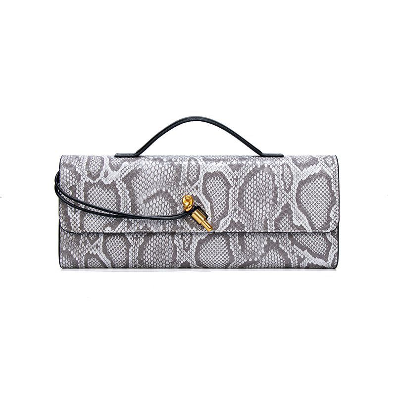 High-end new trend women's bag, fashionable wide style, ladies' handbag for evening events, small-sized, unique French loaf style shoulder s