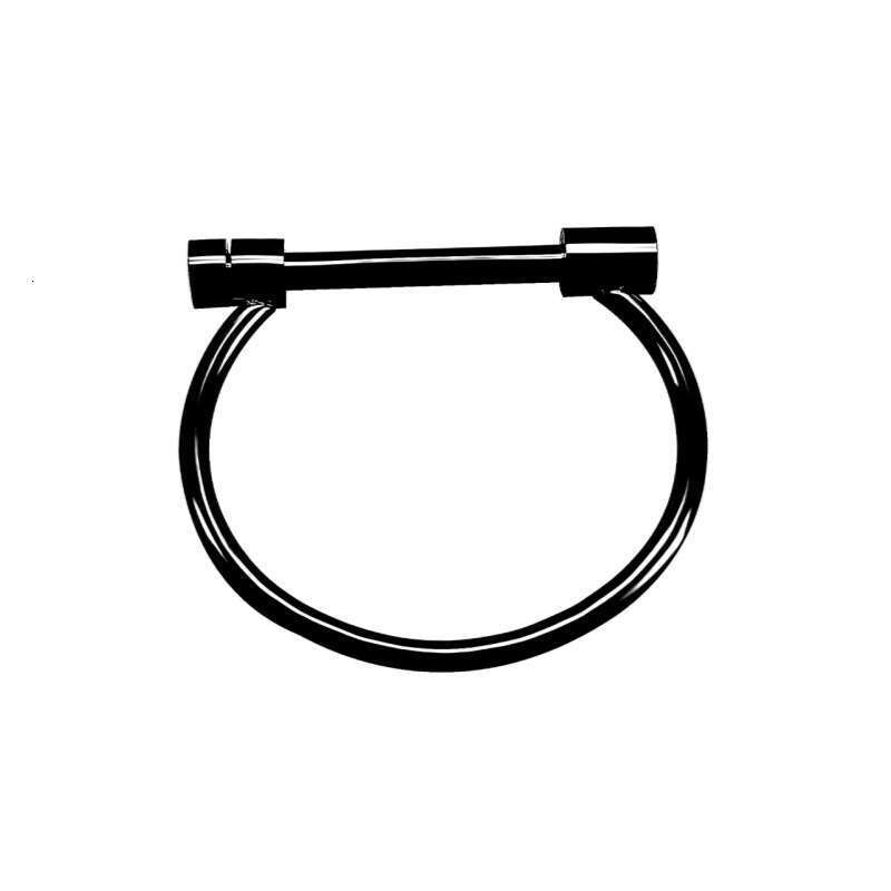 DHcollections Gilded Stainless Steel For Girls, Fashionable Bracelet With Round Chain Hammer Striking Texture Buckle