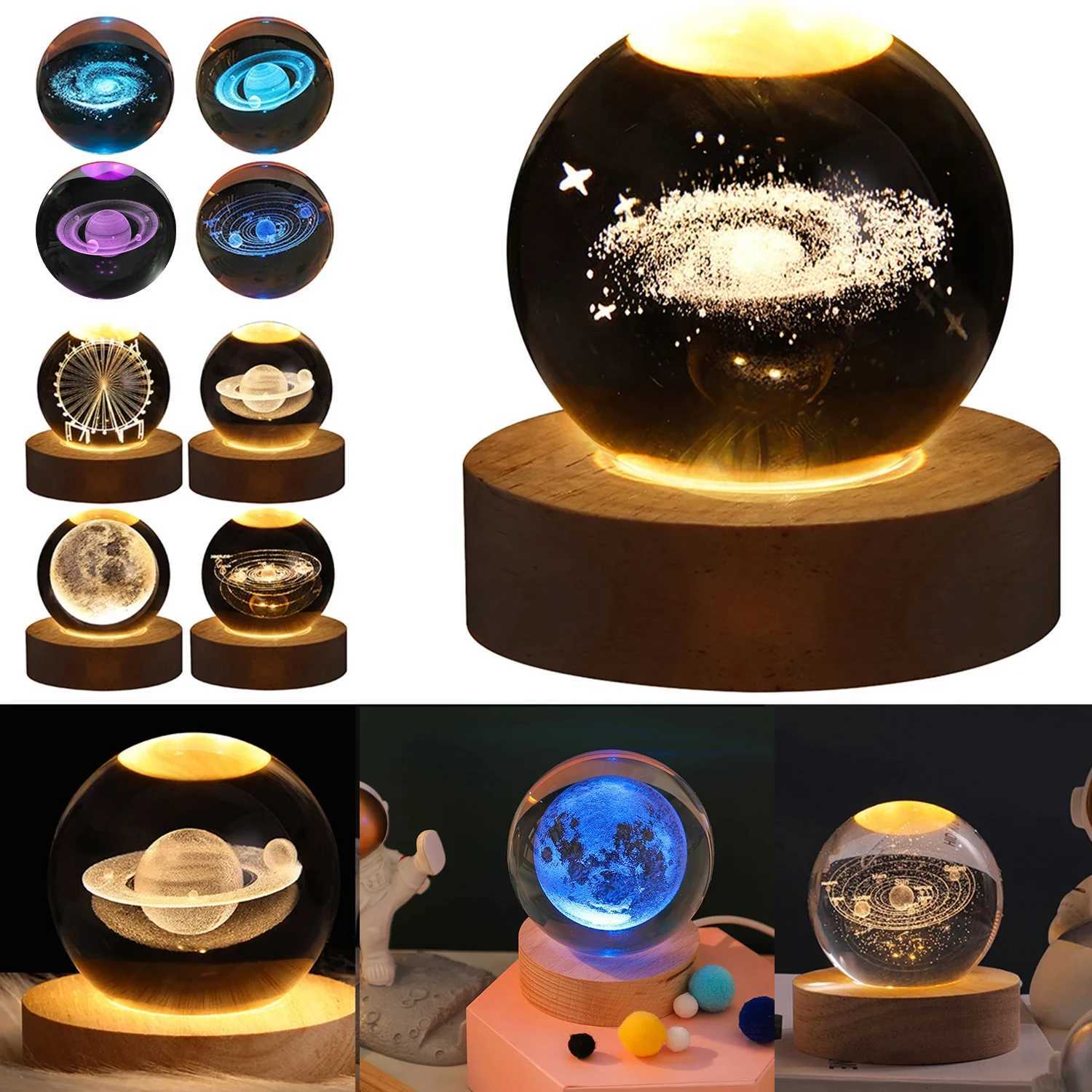 3D Axolotl Laser Engraved RGB Crystal Ball Coloured Night LightGirlfriend Classmate Wife Children Birthday Gift Home Decoration M251118
