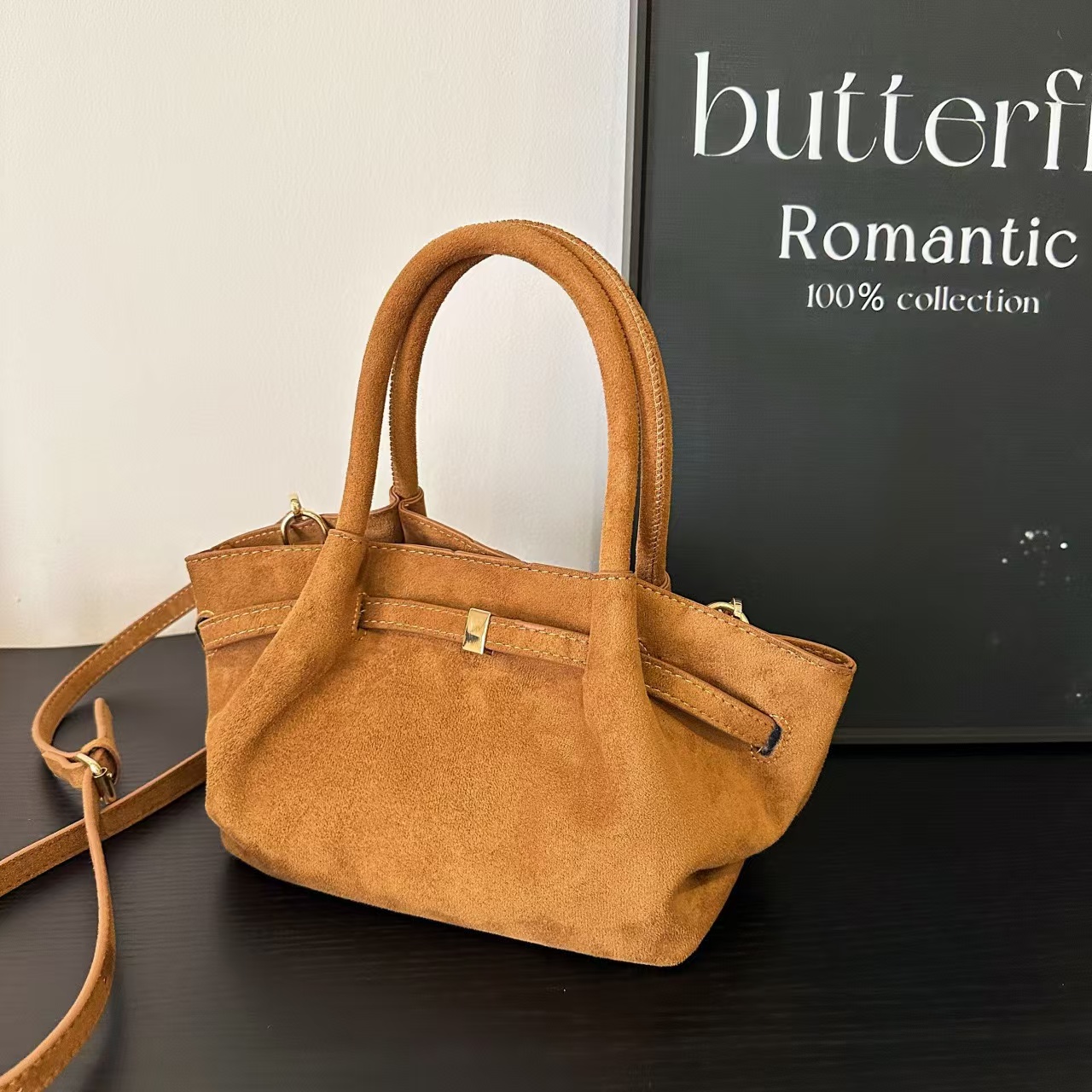 Women Suede Crossbody Bag Armpit Shoulder Bags Adjustable Strap Hobo Satchel Clutch Purse Handbag 241030
