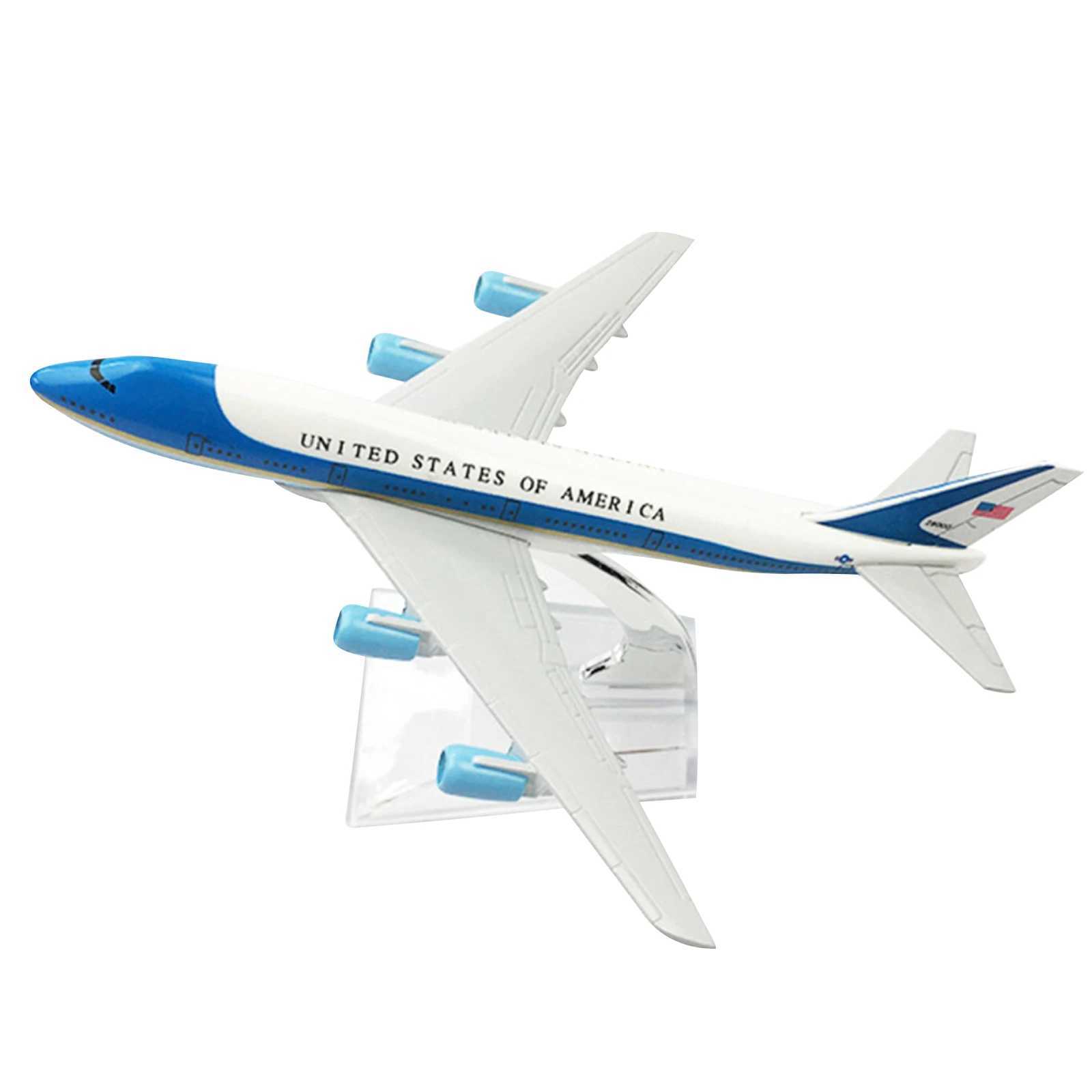 16cm Metal Diecast Airplane Model Air Force One For Boeing 747 Special Plane Models Simulation Aircraft Model Aviation Models C251118