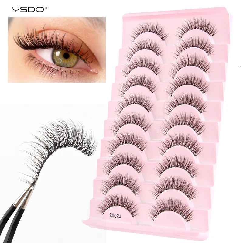YSDO Half Eyelashes 310 pairs Natural Full False Eyelashes 3d Lashes Cat Eye Fake Eyelashes Extension Faux Cils Makeup Tools 250418