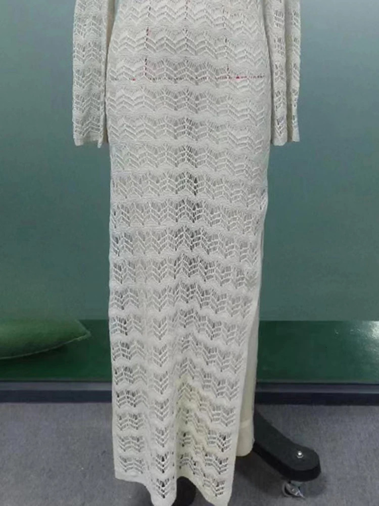 OIINAA Bikini Top Womens Beach Long Sleeve Hollow Tailored Fashionable Holiday Wear through Summer Sewing 250415Z