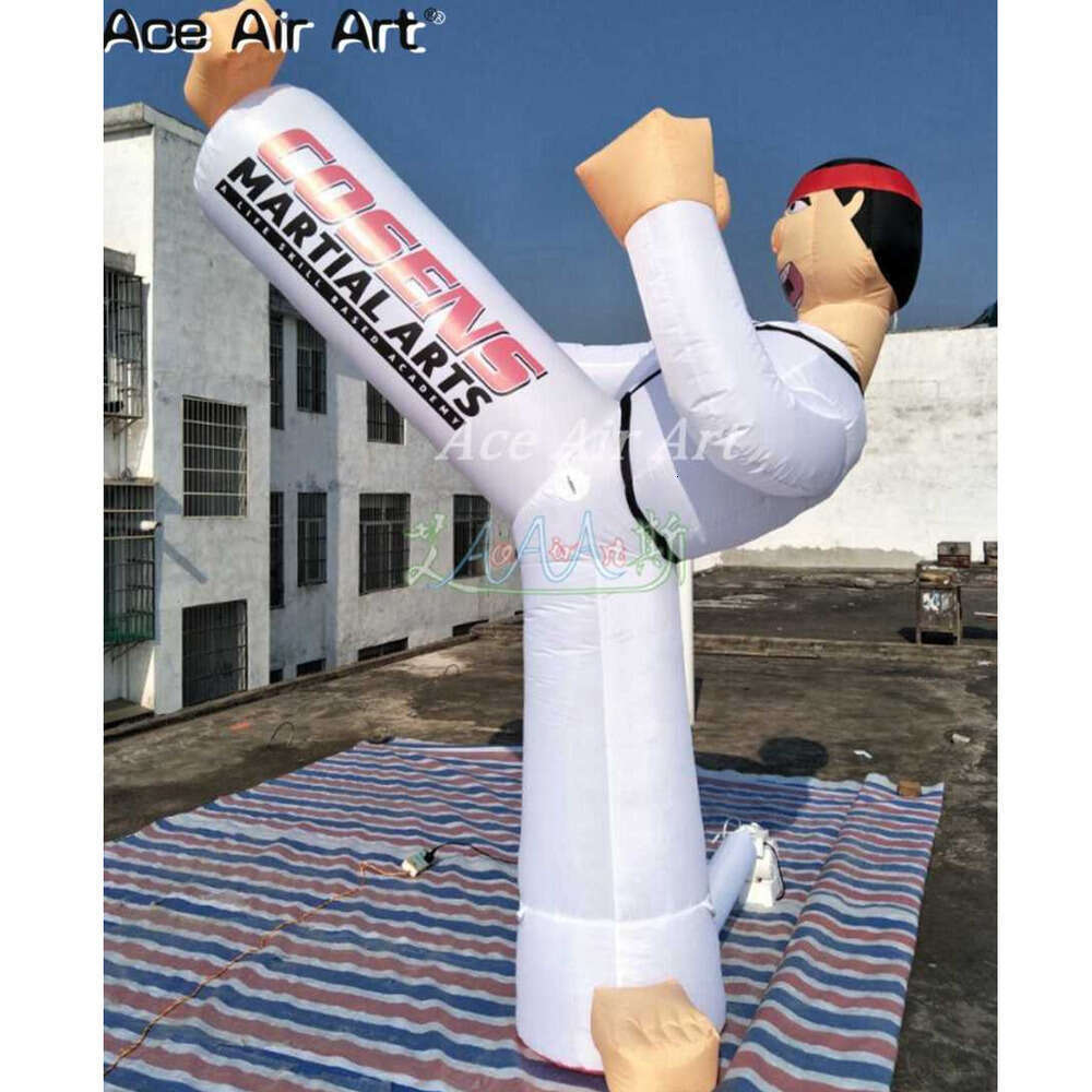 wholesale 3mH 10ft inflatable taekwondo Guy inflatable karate model Inflatable Karat boy belt/degree/strip for training and advertisingPopular
