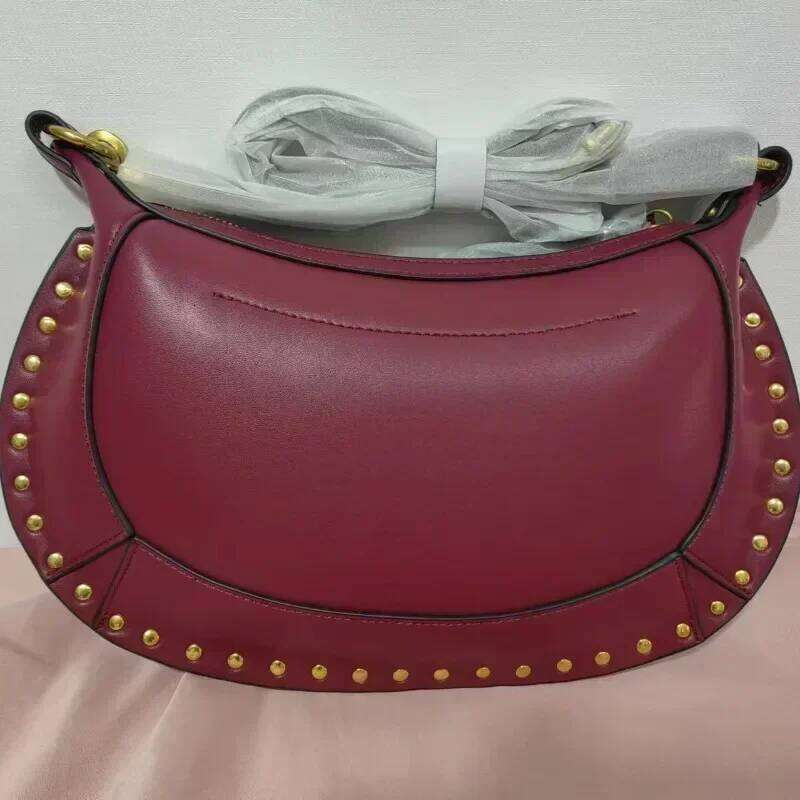 2025 Pour Femmes Haute Qualit En Peau De Vache Demi-Lune Or Lumire Luxe Saule Clou IS Paule Sac Bandoulire