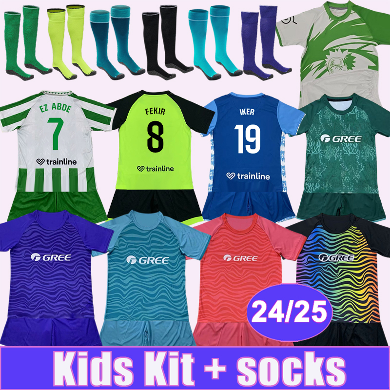 24 25 WILLIAM Kids kit Soccer Jerseys JUANMI FEKIR EZ ABDE BAKAMBU PERRAUD S. ALTIMIRA RODRI IKER ISCO BARTRA Home Away 3rd GK Football Shirts