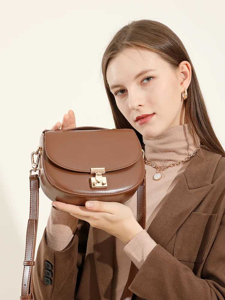 YANATARI Genuine leather woman bag cowhide Shoulder bag Minimalism luxury bags womans high quality 2025 ladies crossbody bagW251118