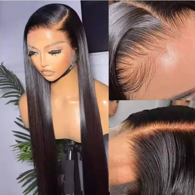 40 Inch Bone Straight Human Hair Lace Front Wigs Cuticle Aligned Hd Lace Frontal Wig Vietnamese Raw Hair Wigs for Black Women