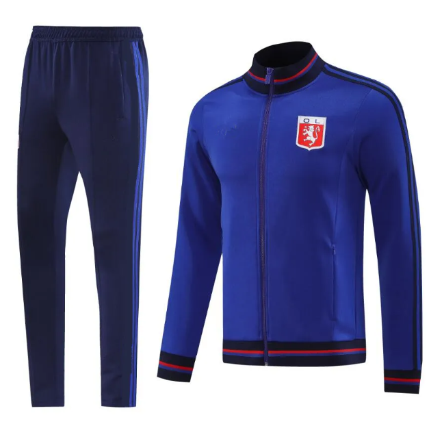 2025 2026 Lyon football tracksuit jacket 25 26 AOUAR BARCOLA DEMBELE Olympique Lyonnais tracksuits chandal futbol survetement Training suit