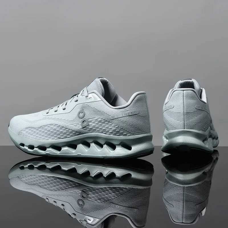 Running Shoes Men Mesh Lightweight Flat Outdoor Gym Jogging Shoes Cfortab Tennis Shoes Cushioning 2024 Sneakers ManC250418