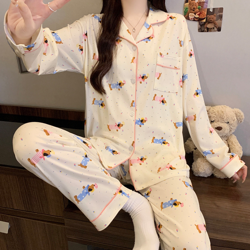 X241- Graphics Printed Pyjama Set - Breathable Fabric Perfect For Sleeping
