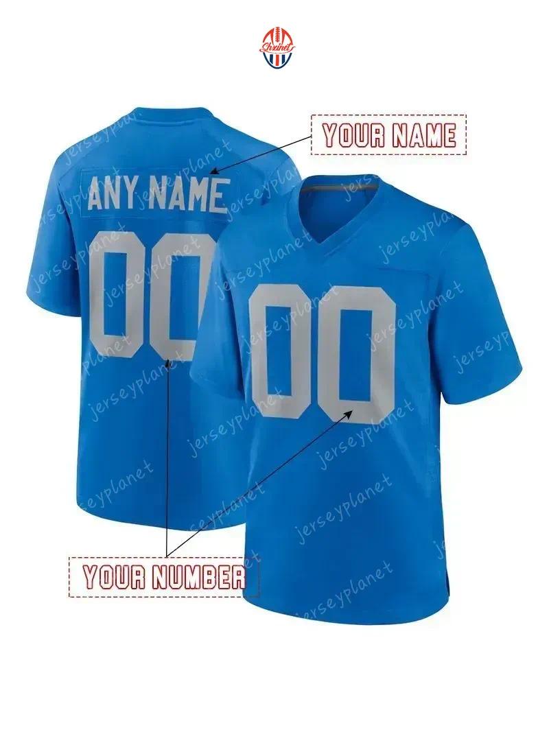 Mix Order 26 Jahmyr Gibbs Football Jersey St. Brown Jared Goff Hooker Jackson Montgomery Reynolds Custom Jerseys Support Custom3