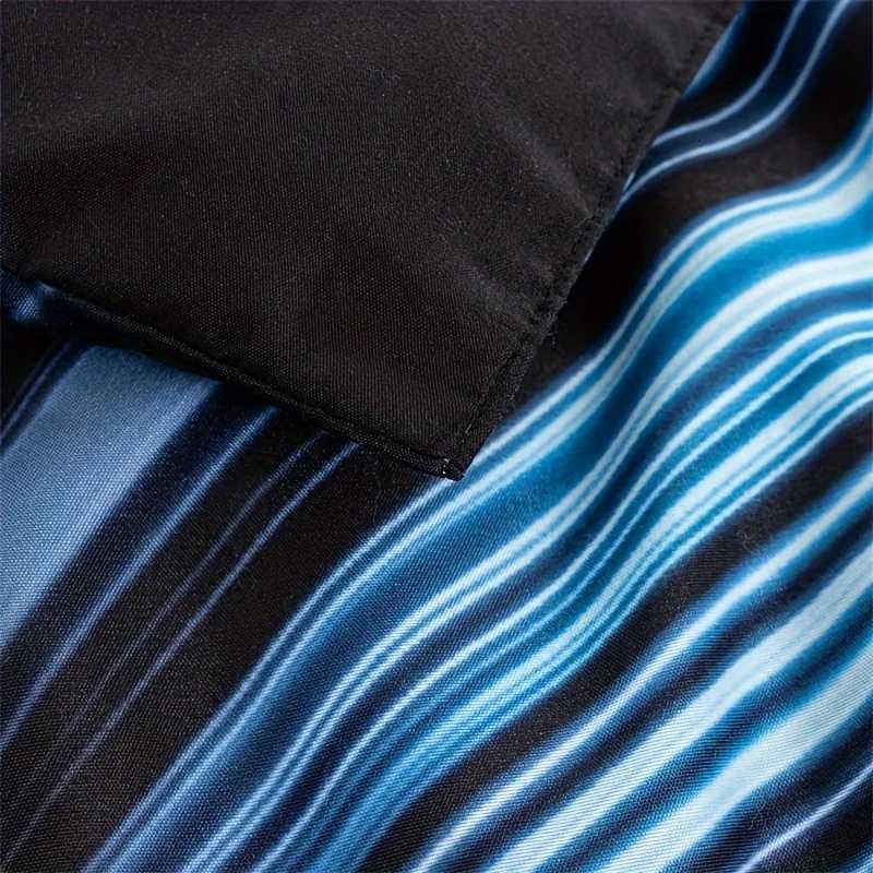 3pcs Duvet Cover Set blue and Black 3D Bedding Cover Men Women Adults Bedroom Decor Comfortable and soft fabric no coreM251118