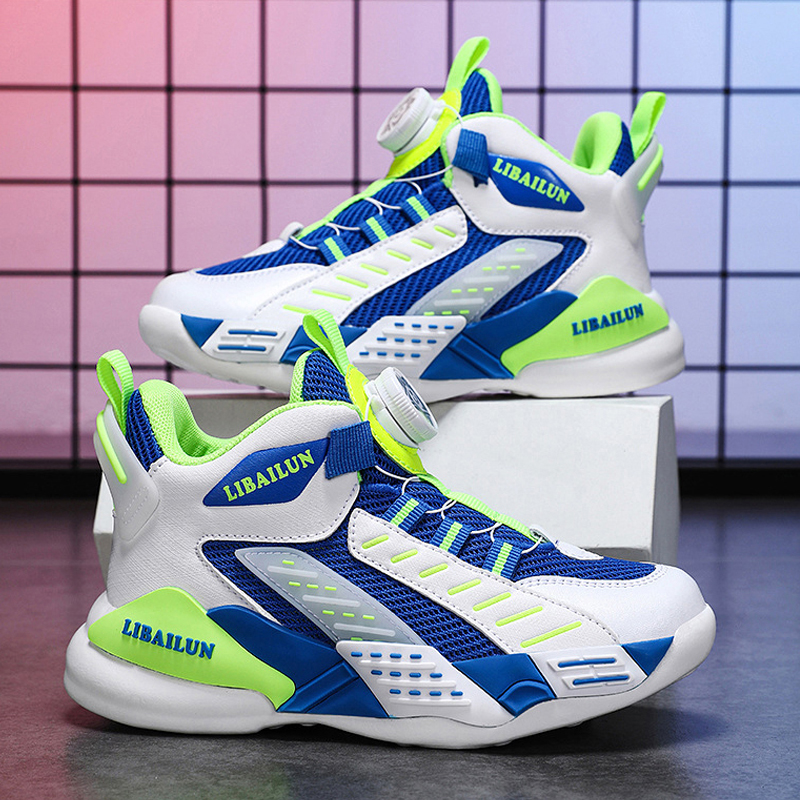 Children's Basketball Shoes Lightweight Comfortable Boys Girls Running Shoes Umshop Anti Slip Soft Outdoor Sports Sneakers for Kids Size 31 - 40 