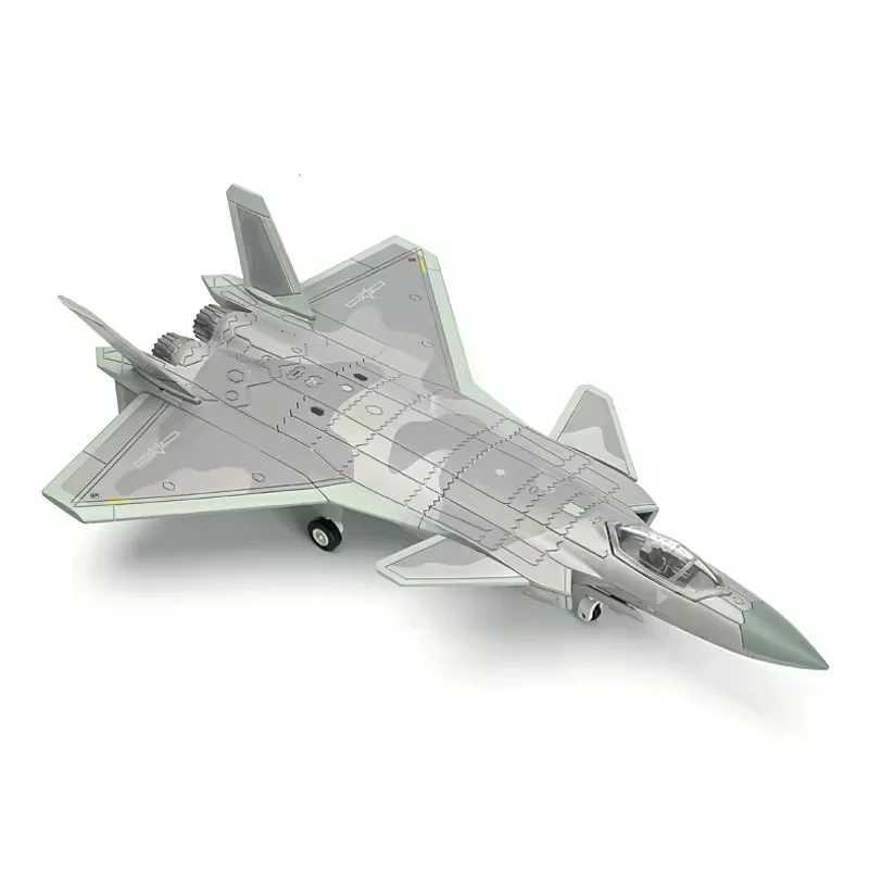 1/72 Scale ABS toy planes for kids Modern Military Model Building Block J-20 Stealth Fighter Aircraft Collected Gift By Aviation C251118