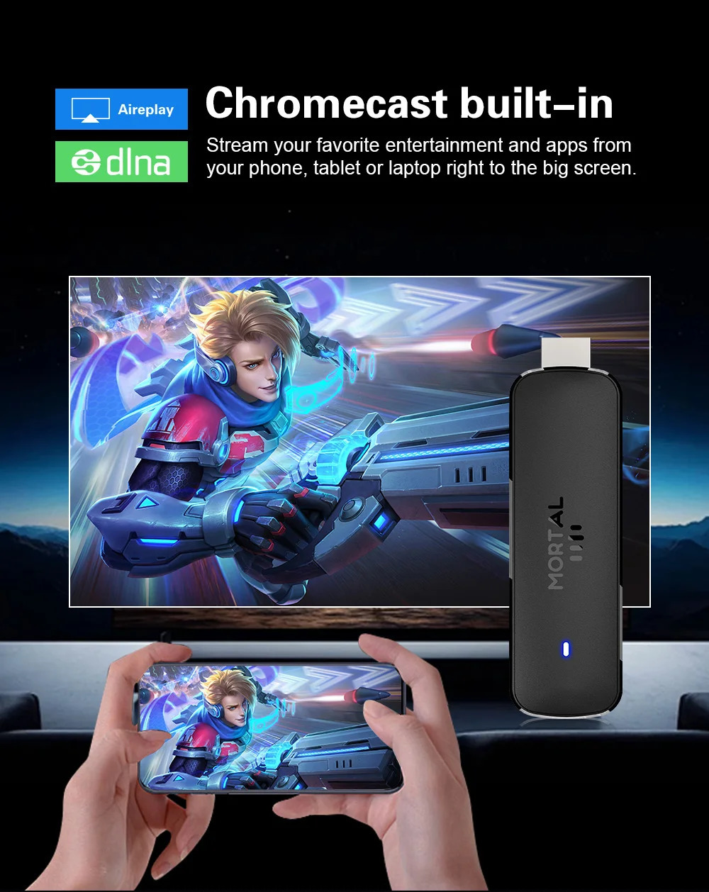 Global Version Android14 TV Stick Home Theater Allwinner H313 Mortal Q8 Support 4K60fps Wifi6 Bluetooth Voice Remote Live TV 251114