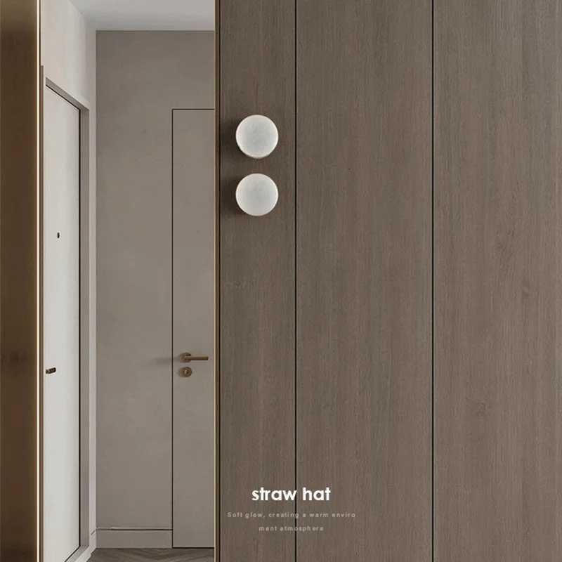 Luxury Spain natural Marble Round Wall Lamp Nordic Modern LED room Light living room Bedroom Passage corridor High-end Fixture M251118