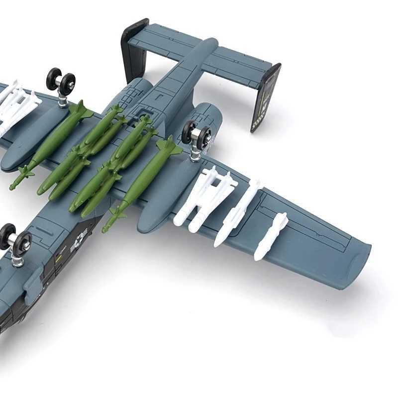 172 Creative Military Series Building Blocks New A-10 Thunderbolt II Support Attack Aircraft Model Toys For Kids Christmas Gift C251118