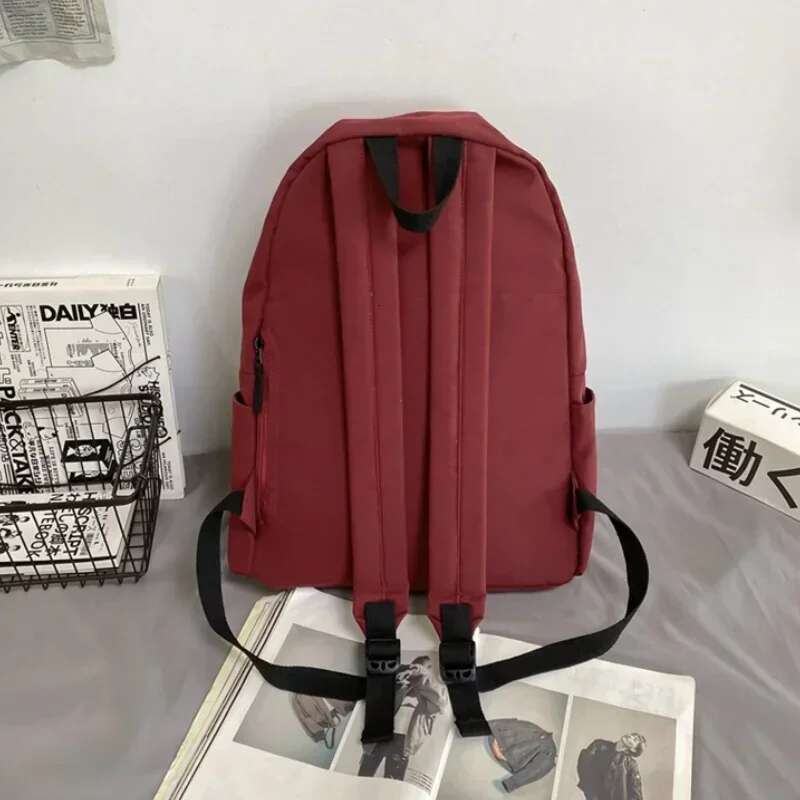 Water Resistant Travel Backpack Large Capacity Waterproof Nylon Computer Bag - Black Grey White Red Versatile hot Unisex Design