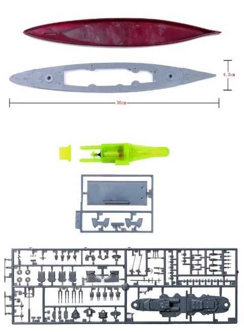 30CM Trumpeter Assemble Model Set Bisimai Aircraft Carrier Yamato Battleship Submarine Assembly Military Ship Model Kids Toys C251118