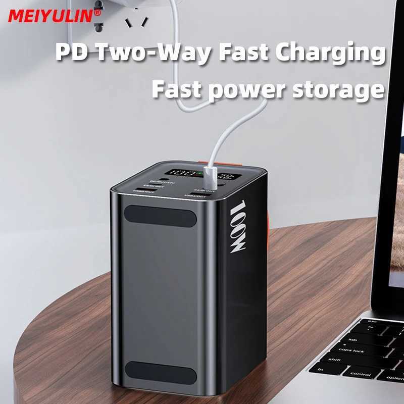 For Laptop 60000mAh 100W Power Bank Portable 27000mAh USB C Fast Charging xternal Battery For iPhone 17 Powerbank L251118