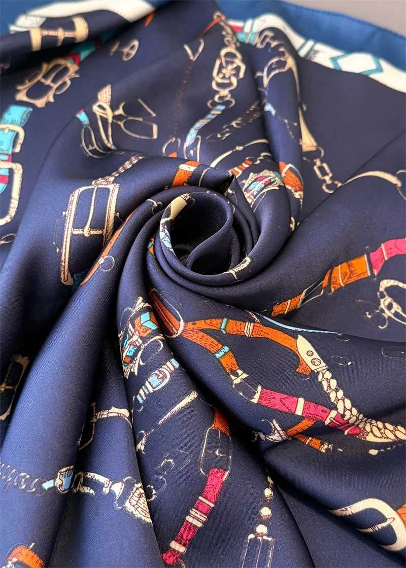 2025 New Square Scarf Women Luxury Floral Print Kerchief Soft Satin Hairband Hands Bag Ribbon Foulard Hijab Neckerchief HeadbandXJ251118