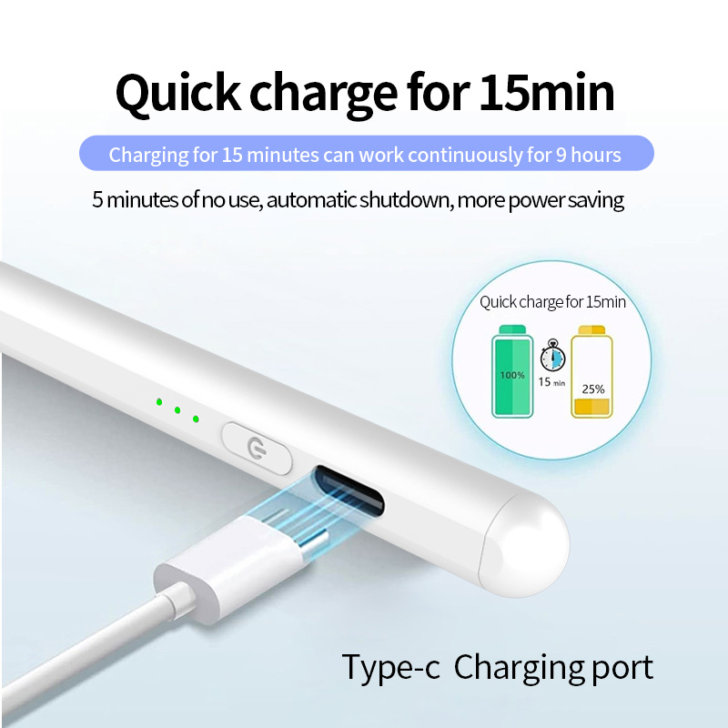 Wholesale Factory Stylish for Tablet Chargeable Touch Pen for iPad Capacitive Screen Pen Active Stylus Pen for Touch Screen