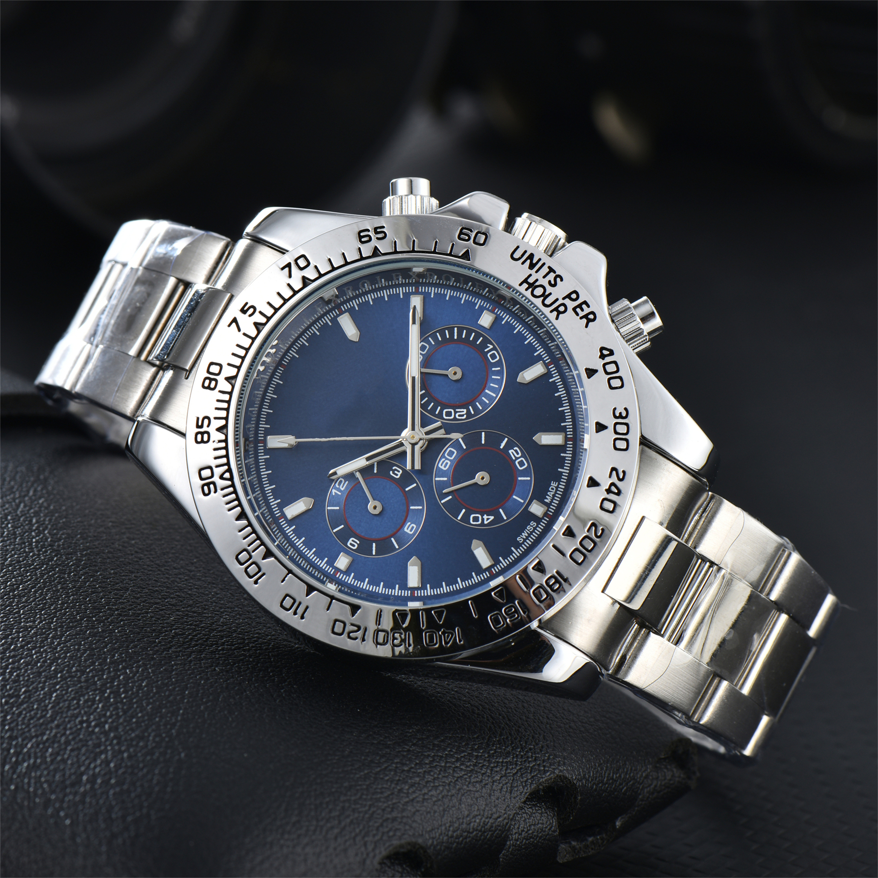 Mens DAYity TONASity Automatic quartz Movement watch multifunction Wristwatch Designers Men Watches Stainless Steel Strap Gold Wristwatches Montre de luxe #366