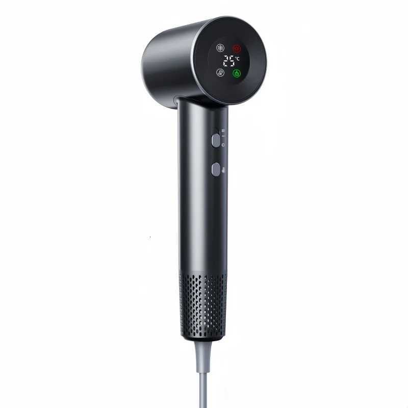 Professional BLDC Ionic110000rpm High Speed LCD Hair Dryer Negative Ions Salon Hair Blow Dryer With Magnetic Nozzle for Home UseT251118