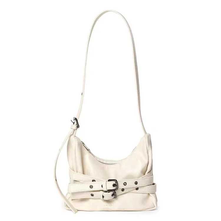 South Korean celebrity Samondoh trendy cool motorcycle bag Samo ondoh strap casual shoulder cross body bag Y250417
