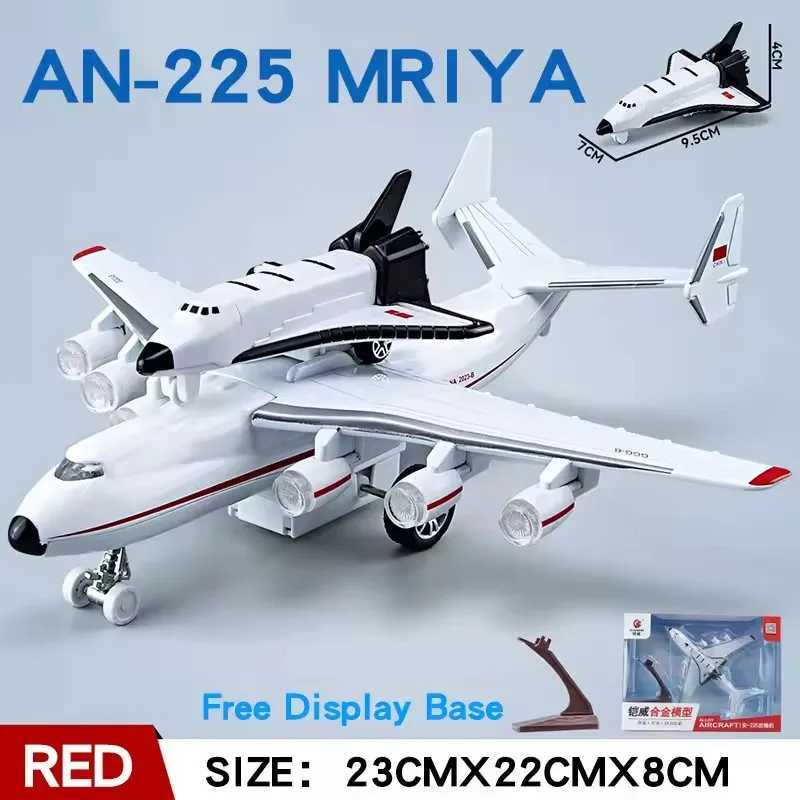 New Large Metal Soviet Airlines Antonov An-225 Mriya Max Transport Aircraft Diecast Model Plane Sound and Light Kids Gift C251118