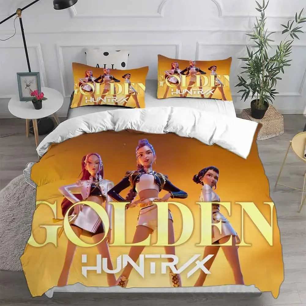 D-Demon Hunters K-pop Girls Boys Group Printed Coreless Duvet Cover Multi Size Bedroom Dormitory Holiday Bedding DecorationM251118