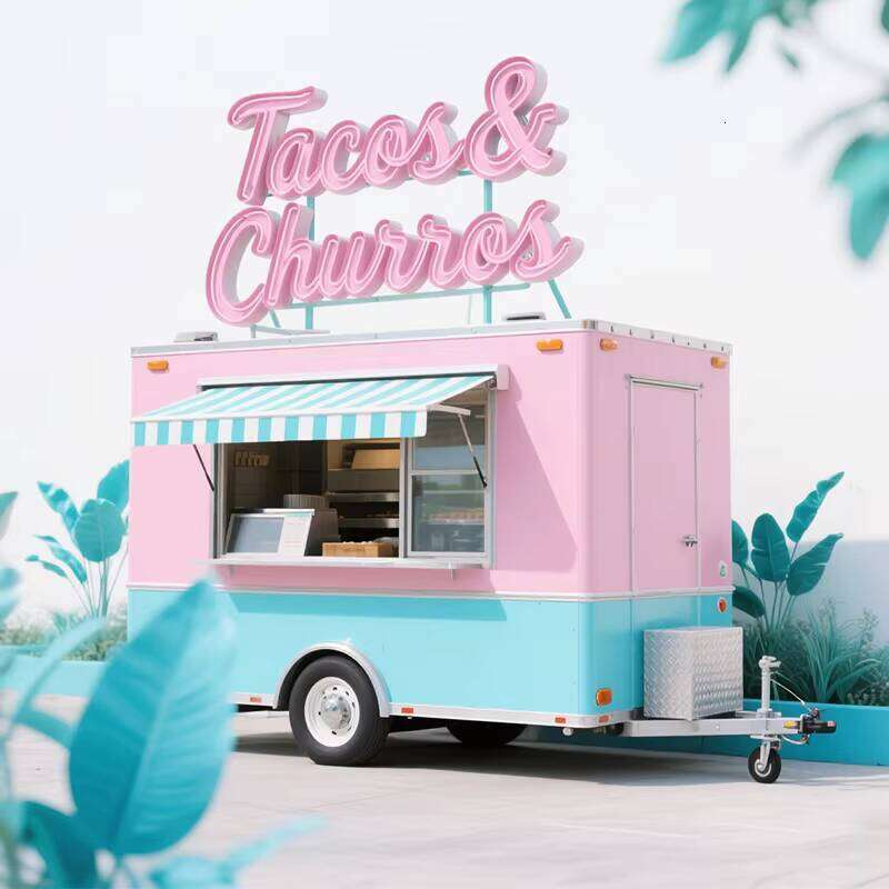 Europe Mobile Ice Cream Food Truck Camper Food Trailer for Sale