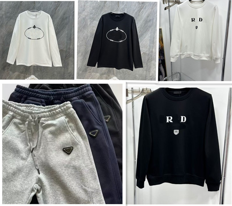 Mens Jacket Fashion Embroidery Tracksuits Luxury Winter Designer Sweatshirt+Pant warm Sports Suits Jogging Streetwear Outfits Sets