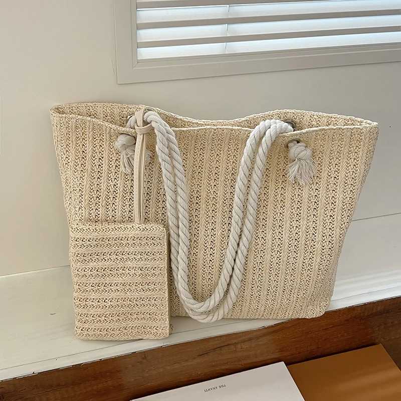 Designer Women Handbags Fashion Large Capacity Straw Tote Bag Summer Beach Bag Casual Bali Big Purse XJ250610