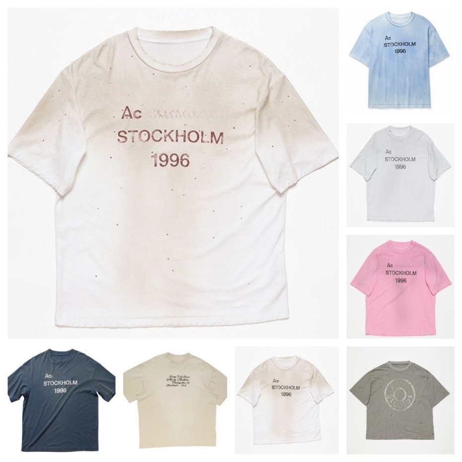 acnes tshirt Designer Mens t-shirt pure Tshirt cotton short-sleeved t shirts fashion casual mens and womens t-shirt couple unisex letters printed summer tees tops