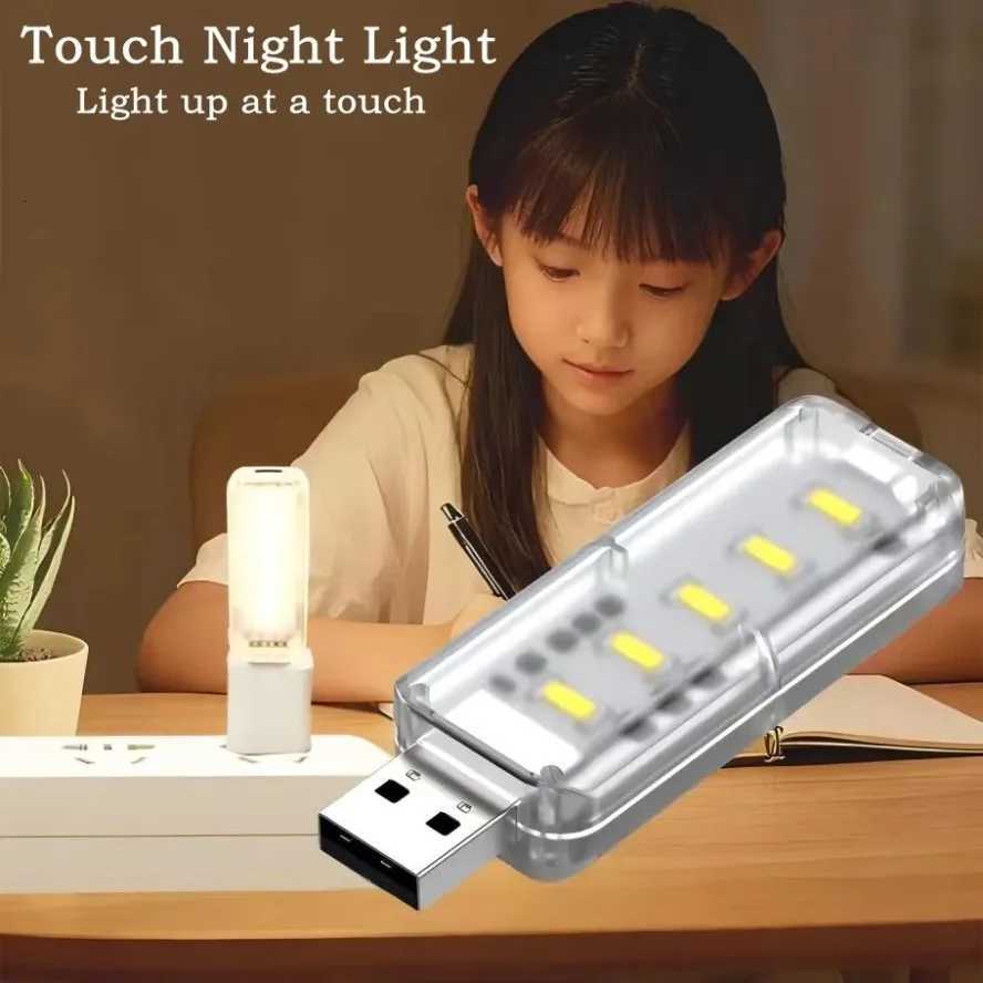 10LEDs USB Touch Dimming Night Light 5V Portable 3000K/6500K Bulb for Bedroom Study PC Laptop Mobile Power Bank Plug in Lighting M251118