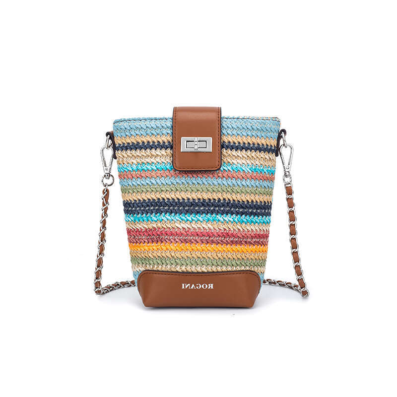 The color woven camera bag is fashionable and versatile. It is suitable for daily use. This is the best choice to give to friends and family DH9120611