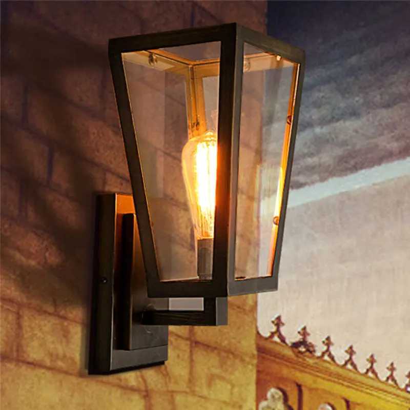 Retro Loft Outdoor Lamp Indursty Lights Garden Light Restaurant Stair Aisle Bedroo Porch Warehouse Pub Cafe Lamp Bra Wall Sconce M251118